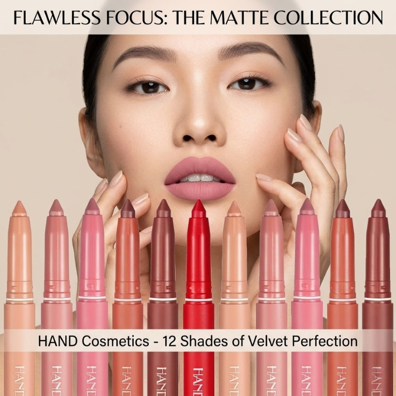Velvet Waterproof Lipstick - 12 Different Shades