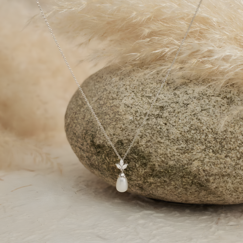 Eternal Pearl & Diamond Necklace